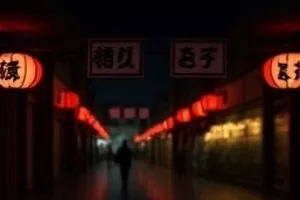 《铁轨上的月亮》铁轨延伸至远处月夜